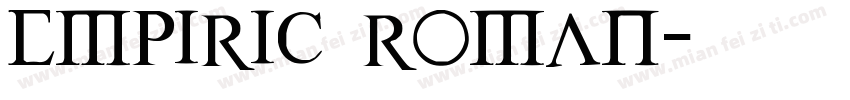 Empiric Roman字体转换